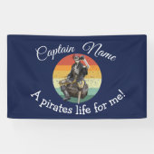 Sunset Skeleton Pirate Party Banner (Horizontal)