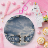 Sunset Skies Fraktal Pappteller (Party)