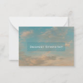 Sunset Sky Beileid Enclosure Mitteilungskarten (Vorderseite)