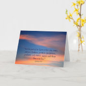 Sunset Sky Christliche Grußkarte Karte (Gelbe Blume)