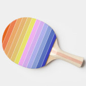 Sunset Sky Colorful Horizontal Stripes Tischtennis Schläger (Seitenansicht)