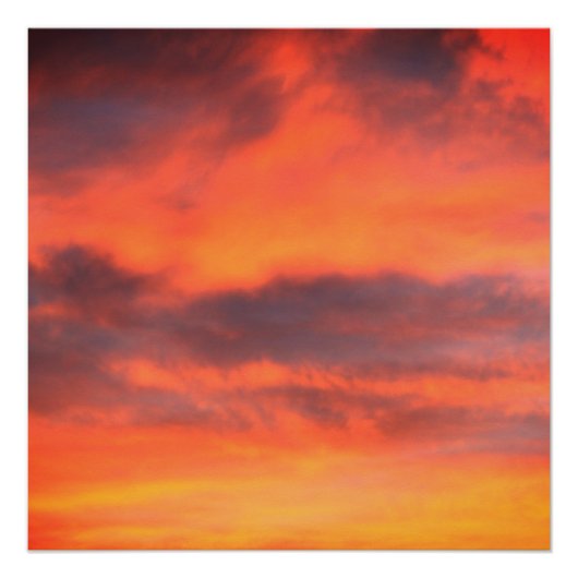 Sunset Sky Foto Landscape Weihnachtsgeschenk Gefal Poster (Vorderseite)