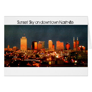 Sunset Sky in Downtown Nashville