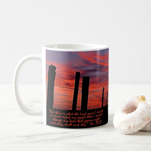 Sunset Sky Inspiration Kaffeetasse (Mit Donut)