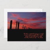 Sunset Sky Inspiration Postkarte (Vorne/Hinten)