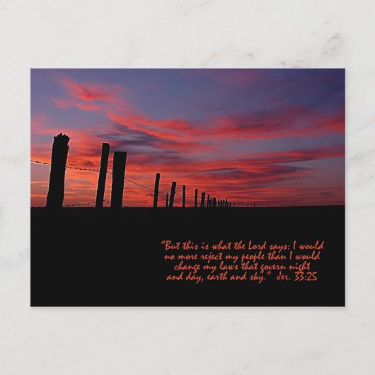 Sunset Sky Inspiration Postkarte (Vorderseite)