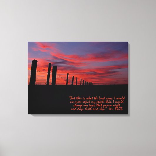 Sunset Sky Inspiration Stretch Canvas Print Leinwanddruck (Vorderseite)