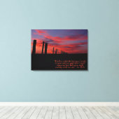 Sunset Sky Inspiration Stretch Canvas Print Leinwanddruck (Insitu (Holzboden))