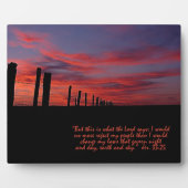 Sunset Sky Inspirational Plaque Fotoplatte (Vorderseite)
