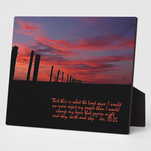 Sunset Sky Inspirational Plaque Fotoplatte (Seite)