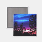 Sunset Sky Magnet (Vorderseite/Rückseite)