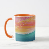 Sunset Sky Orange Tasse (Links)