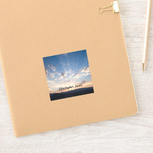 Sunset Sky Personalisiert Aufkleber