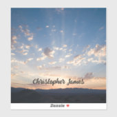 Sunset Sky Personalisiert Aufkleber (Blatt)