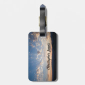 Sunset Sky Personalisiert Gepäckanhänger (Rückseite vertikal)