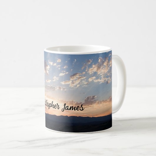 Sunset Sky Personalisiert Kaffeetasse (VorderseiteRechts)
