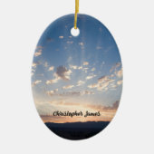 Sunset Sky Personalisiert Keramik Ornament (Vorne)
