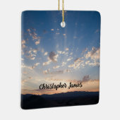 Sunset Sky Personalisiert Keramikornament (Rechts)