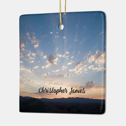 Sunset Sky Personalisiert Keramikornament (Links)