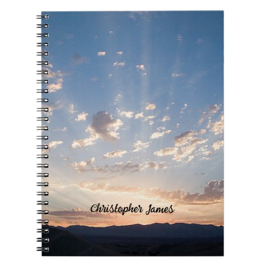 Sunset Sky Personalisiert Notizblock (Vorderseite)