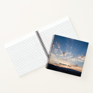 Sunset Sky Personalisiert Notizblock