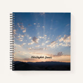 Sunset Sky Personalisiert Notizblock (Vorderseite)