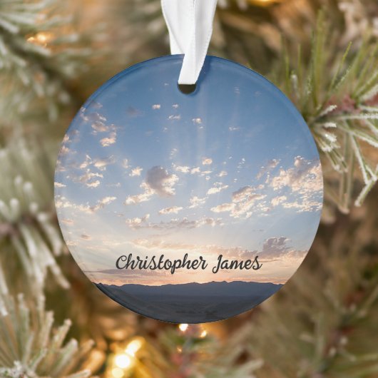 Sunset Sky Personalisiert Ornament (Baum)