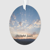 Sunset Sky Personalisiert Ornament (Vorderseite)