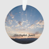 Sunset Sky Personalisiert Ornament (Vorderseite)