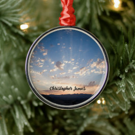 Sunset Sky Personalisiert Ornament Aus Metall