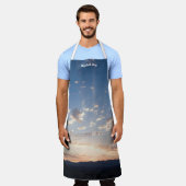 Sunset Sky Personalisiert Schürze (Getragen)