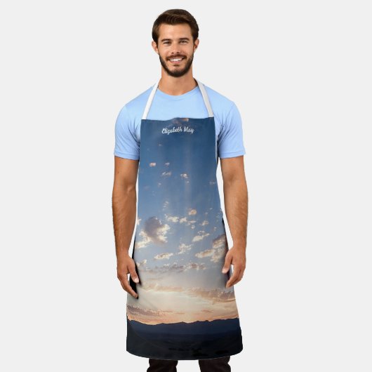 Sunset Sky Personalisiert Schürze (Getragen)