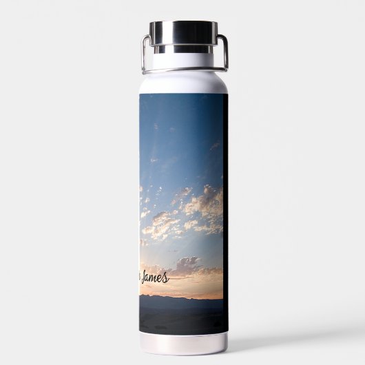 Sunset Sky Personalisiert Trinkflasche (Rückseite)