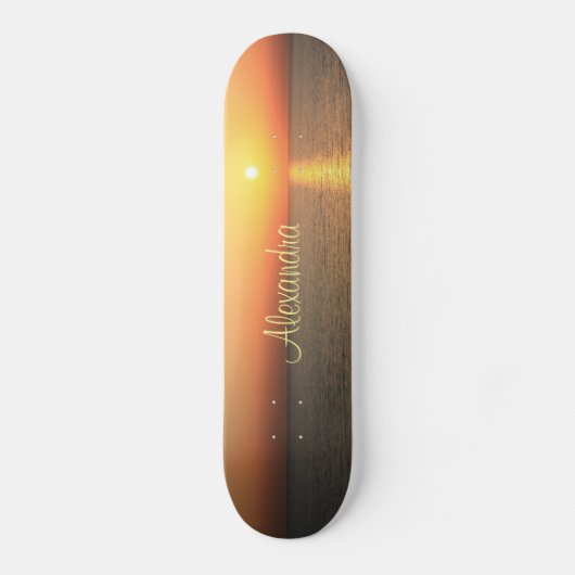 Sunset Sky Skateboard (Vorderseite)