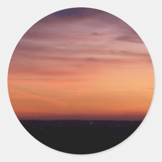 Sunset Sky Stickers (Vorderseite)