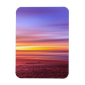 Sunset Sky über Strand und Meer Magnet (Vertikal)