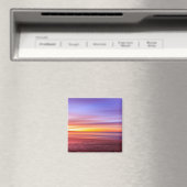Sunset Sky über Strand und Meer Magnet (In Situ (Geschirrspüler))