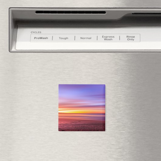 Sunset Sky über Strand und Meer Magnet (In Situ (Geschirrspüler))