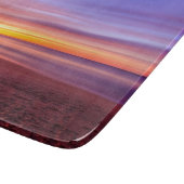 Sunset Sky über Strand und Meer Schneidebrett (Ecke)