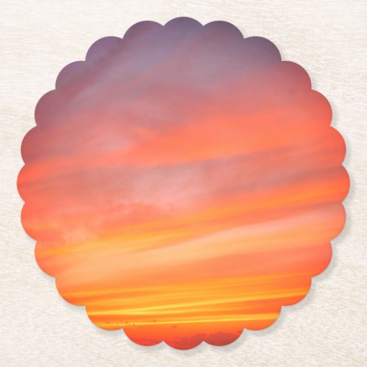 Sunset Sky Untersetzer (Vorderseite)