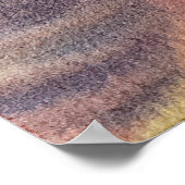 Sunset Sky Watercolor Painting Poster (Ecke)