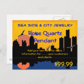 Sunset Skyline Display Postkarte (Vorne/Hinten)