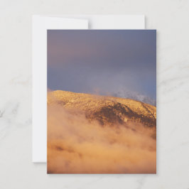 Sunset Snow Mount Bogong Postkarte