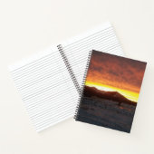 Sunset Snow Spiral Notebook Notizblock (Innenseite)