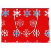 Sunset Snowflake Große Geschenktasche Geschenktüte (Vorderseite)