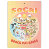 Sunset SoCal Klemmbrett (Rückseite)