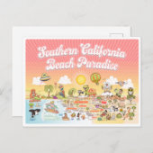 Sunset SoCal Postkarte (Vorne/Hinten)