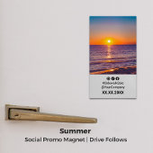 Sunset Social Media - Portrait Layout Promo Magnet