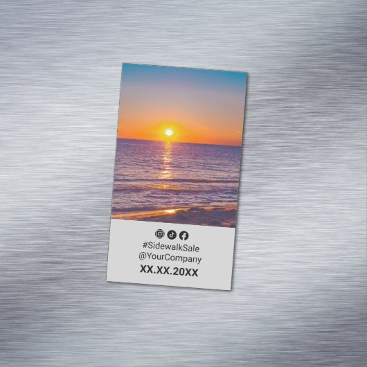 Sunset Social Media - Portrait Layout Promo Magnet (Beispiel)