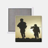Sunset Soldiers Magnet (Vorderseite/Rückseite)